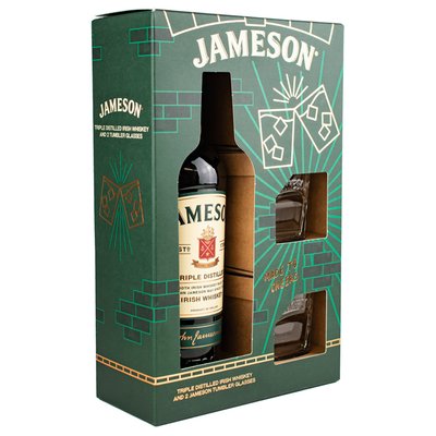 Imaginea JAMESON WHISKEY 40% ALC.+ 2PAHARE .+ GARANTIE SGR 0.50 LEI