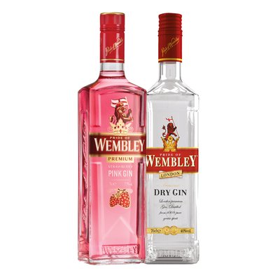 Imaginea WEMBLEY GIN DRY/PINK 40% ALC.  + GARANTIE SGR 0.5LEI