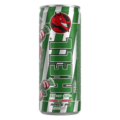 Imaginea HELL APPLE PIE BAUTURA ENERGIZANTA CU AROMA DE MAR SI SCORTISOARA 250ML + GARANTIE SGR 0.5 LEI