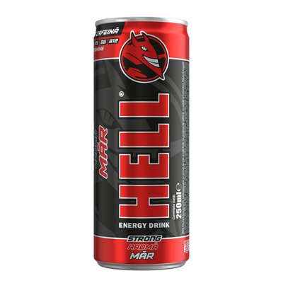 Imaginea HELL STRONG APPLE BAUTURA ENERGIZANTA CU AROMA DE MERE 250ML + GARANTIE SGR 0.5 LEI