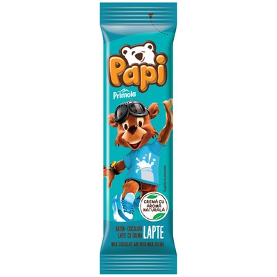 Imaginea PAPI BATON DE CIOCOLATA CU LAPTE  UMPLUTURA DE BANANE