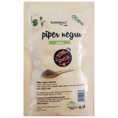 Imaginea EUROSALT PIPER NEGRU MACINAT