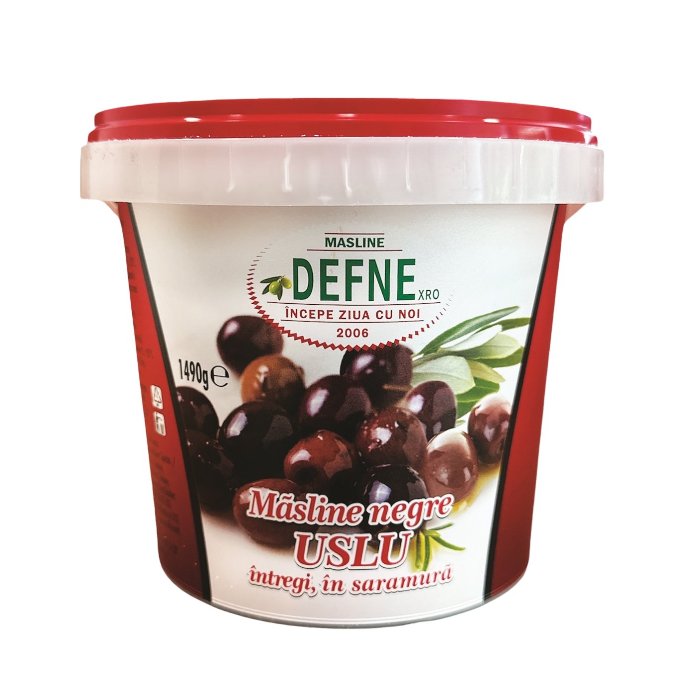 Defne Masline Negre Uslu Intregi In Saramura Greutate Masa Neta Scursa 1000gr
