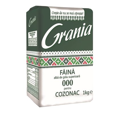 Imaginea GRANIA FAINA ALBA DE GRAU SUPERIOARA 000 PENTRU COZONAC