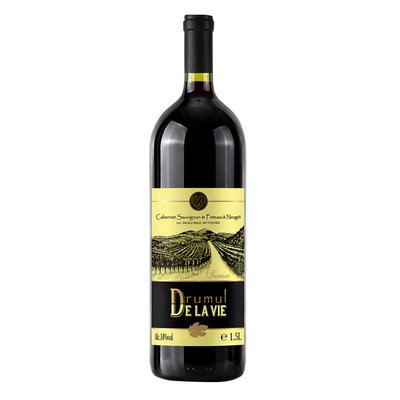 Imaginea DRUMUL DE LA VIE VIN ROSU MERLOT&FET.NEAGRA  DEMISEC + GARANTIE SGR 0.5LEI