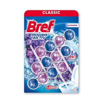 Imaginea BREF ODORIZANT WC POWER AKTIV LAVANDA 3X50G