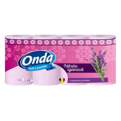 Imaginea ONDA HARTIE IGIENICA LAVANDA 8 ROLE  3STR