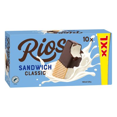 Imaginea RIOS XXL  INGHETATA   SANDWICH CLASSIC 10X54G