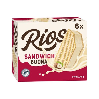 Imaginea RIOS INGHETATA  CREMA DE ALUNE 6X40G
