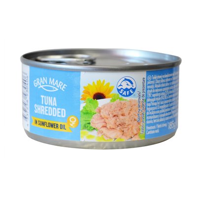 Imaginea GRAN MARE TON INTREG IN ULEI VEGETAL 185G GREUTATE MASA SCURSA NETA 140GR