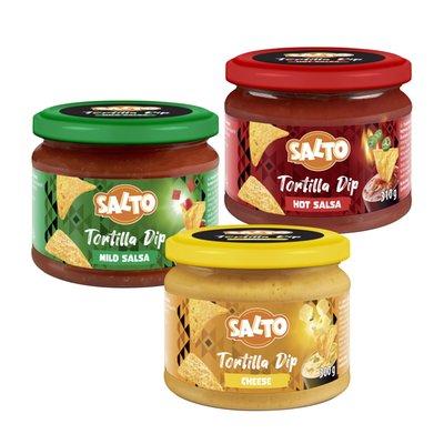 Imaginea SALTO SOS TORTILLA DIVERSE SORTIMENTE   BRANZA/ HOT SALSA/ MILD SALSA