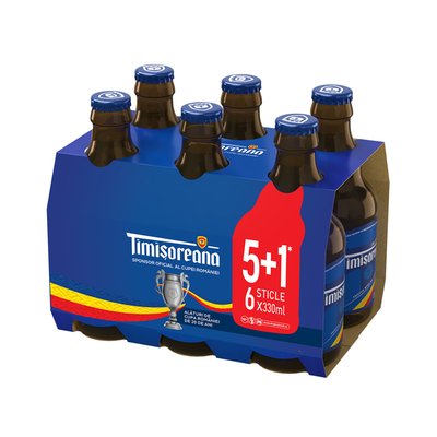 Imaginea TIMISOREANA BERE 6X330ML 5+1 5%ALC.
