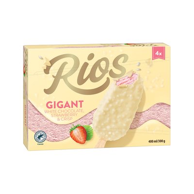 Imaginea RIOS GIGANT INGHETATA AROMA LAMAIE SI ZMEURA 4X70G