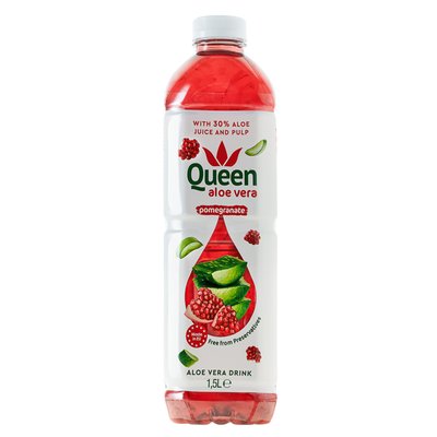 Imaginea QUEEN ALOE VERA POMEGRANATE BAUT. RAC.NECARBOGAZ. CU ALOE VERA,SUC DE RODIE DIN CON.SI INDULCIT.