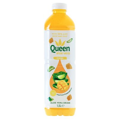 Imaginea QUEEN ALOE VERA MANGO BAUT. RAC.NECARBOGAZ. CU ALOE VERA,SUC DE MANGO DIN CON.SI INDULCIT.