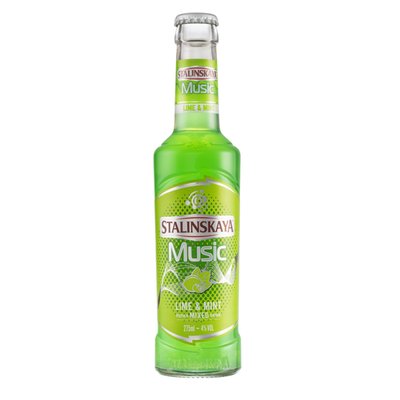 Imaginea STALINSKAYA MUSIC LIME&MINT  4%ALC.275ML .+GARANTIE SGR 0.50 LEI