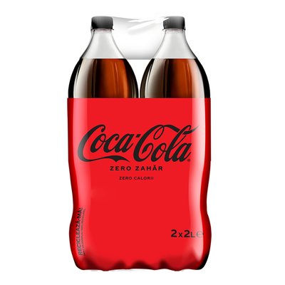 Imaginea COCA COLA ZERO BAUTURA RACORITOARE CARBOGAZOASA CU INDULCITORI 2X2L