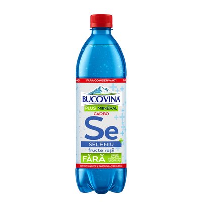 Imaginea BUCOVINA PLUS MINERAL CARBO SELENIU BAUTURA RAC. CARBOGAZ.CU ADAOS DE MAGNEZIU,CU SUCURI DE FRUCTE