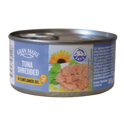 Imaginea GRAN MARE TON MARUNTIT IN ULEI DE FLOAREA SOARELUI185G GREUTATE MASA SCURSA NETA 135GR