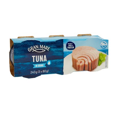 Imaginea GRAN MARE TON ULEI DE MASLINE 3X80G GREUTATE MASA SCURSA NETA 3X52GR