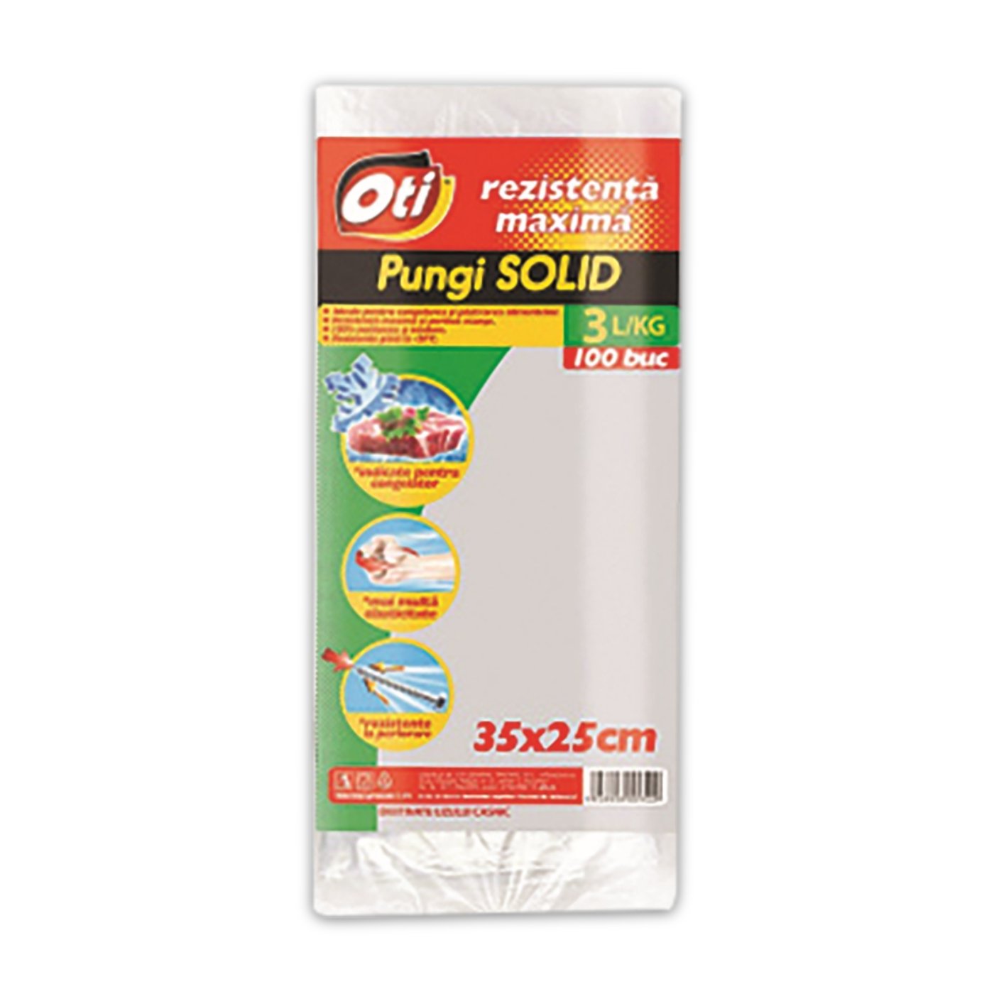 Pungi Uz Casnic 35x25cm 3l, 100 Bucati