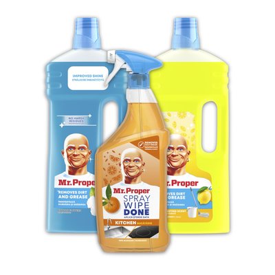 Imaginea MR PROPER SOLUTIE PARDOSELI DIV.SORT SI SPRAY BUCATARIE