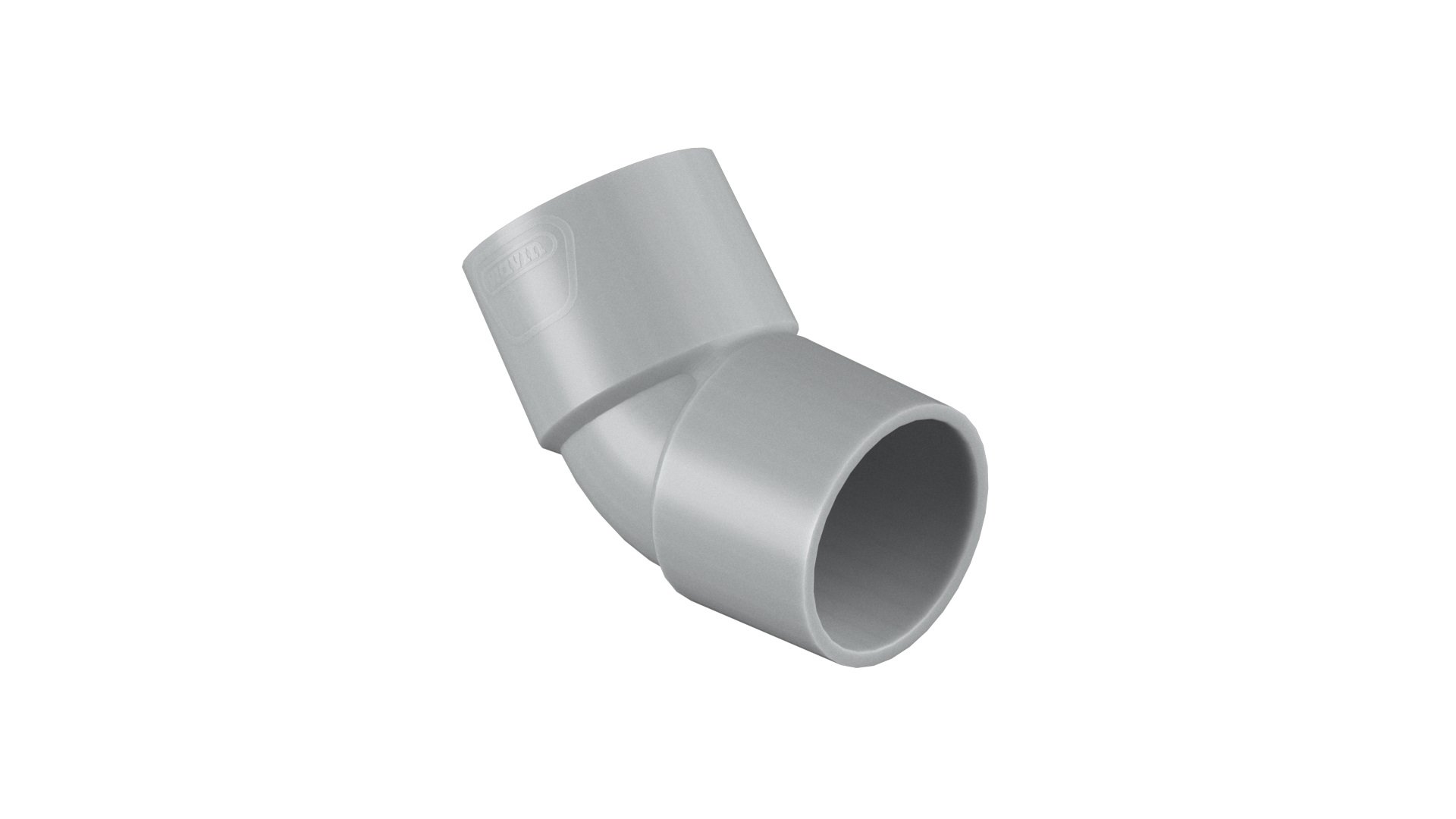 product visual PVC+ UPVC ELBOW 45° AW GY 3"