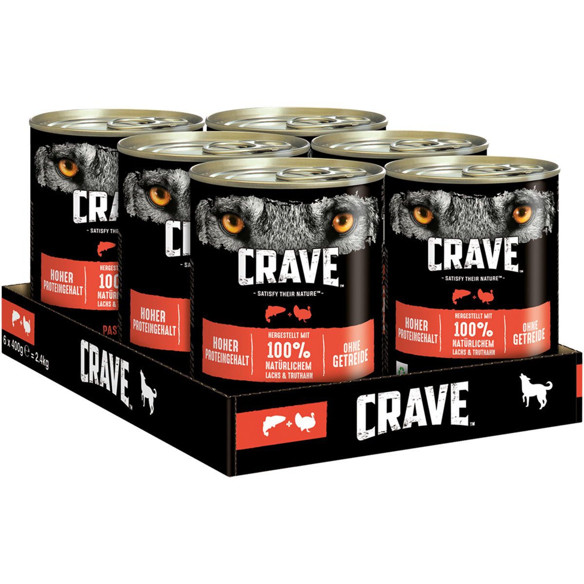 CRAVE Dose mit Lachs und Truthahn - 12x400g kaufen bei ZooRoyal