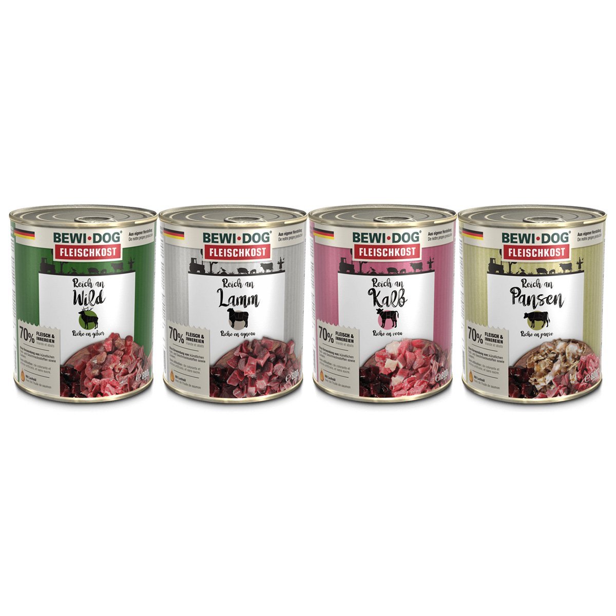 BEWI DOG Fleischkost Mixpaket 24x800g kaufen bei ZooRoyal