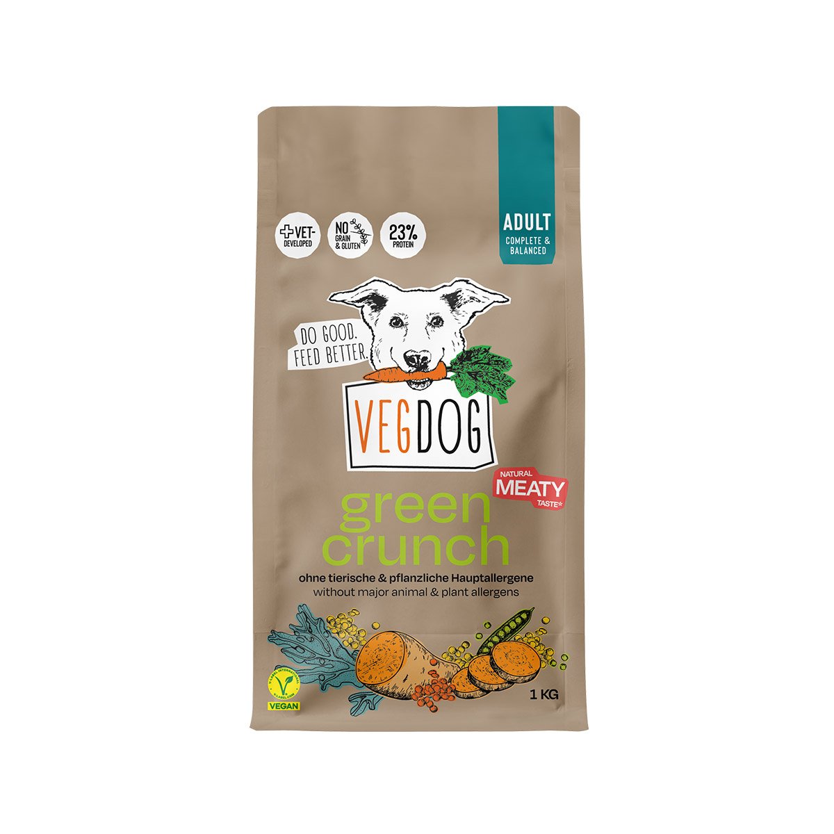 VEGDOG Green Crunch - 1 kg kaufen bei ZooRoyal