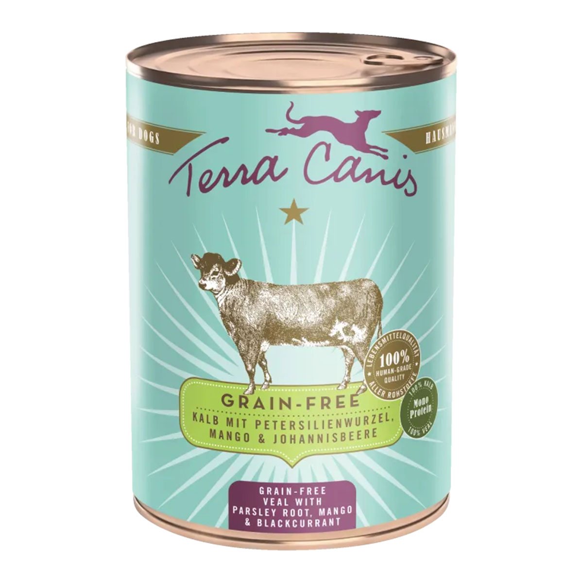 Terra Canis getreidefrei Kalb mit Petersilienwurzel, Mango & Johannisbeere  - 6x400g kaufen bei ZooRoyal