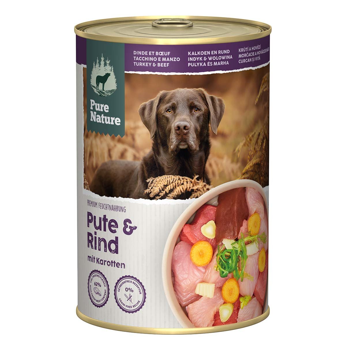 Pure Nature ADULT Pute & Rind - 6x400g kaufen bei ZooRoyal