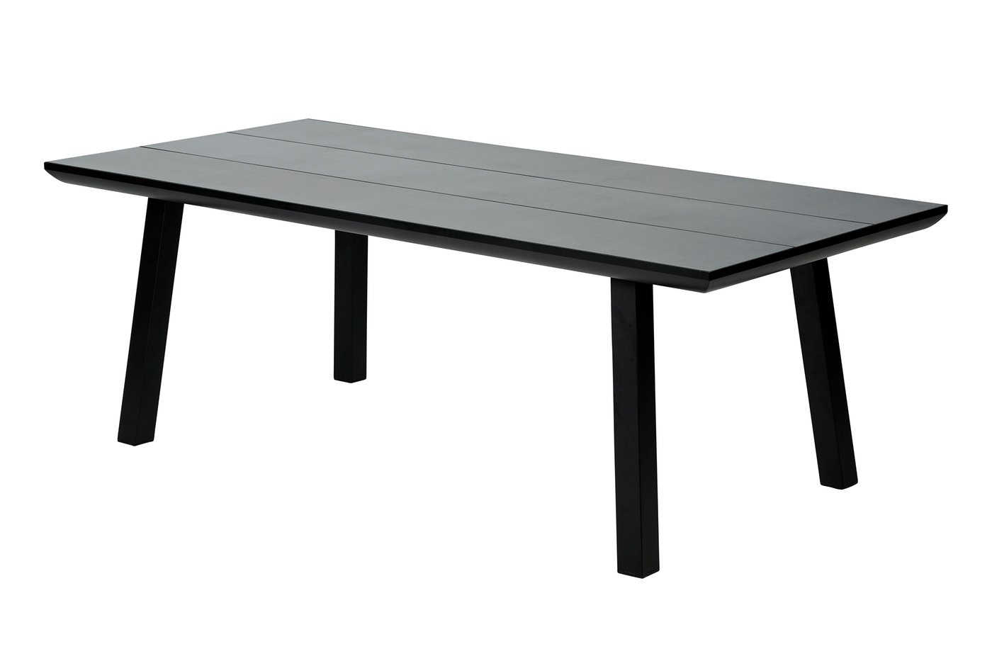 FORMAX Gartentisch mit Beinen Schwarz H 5,8 x B 101 x L 216 cm