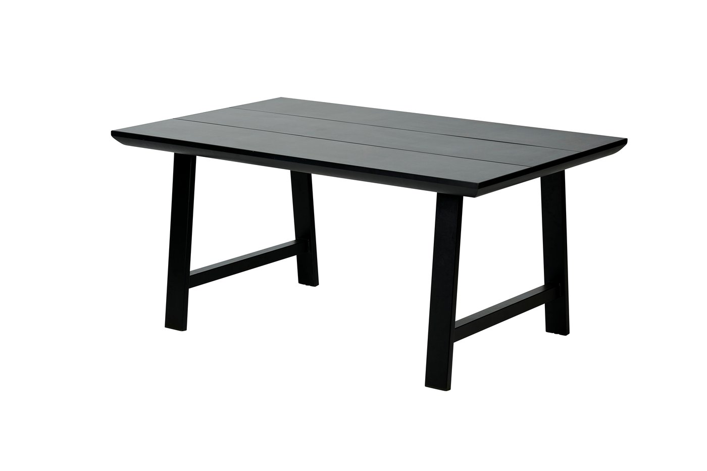 FORMAX Tavolo da giardino con gambe A nero H 5,8 x W 101 x L 160 cm