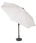 ALU & PISA Conjunto chapeu-de-sol branco Chapéu-de-sol com base 