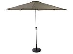 ALU & PISA Set de parasols taupe Parasol avec pied de parasol 