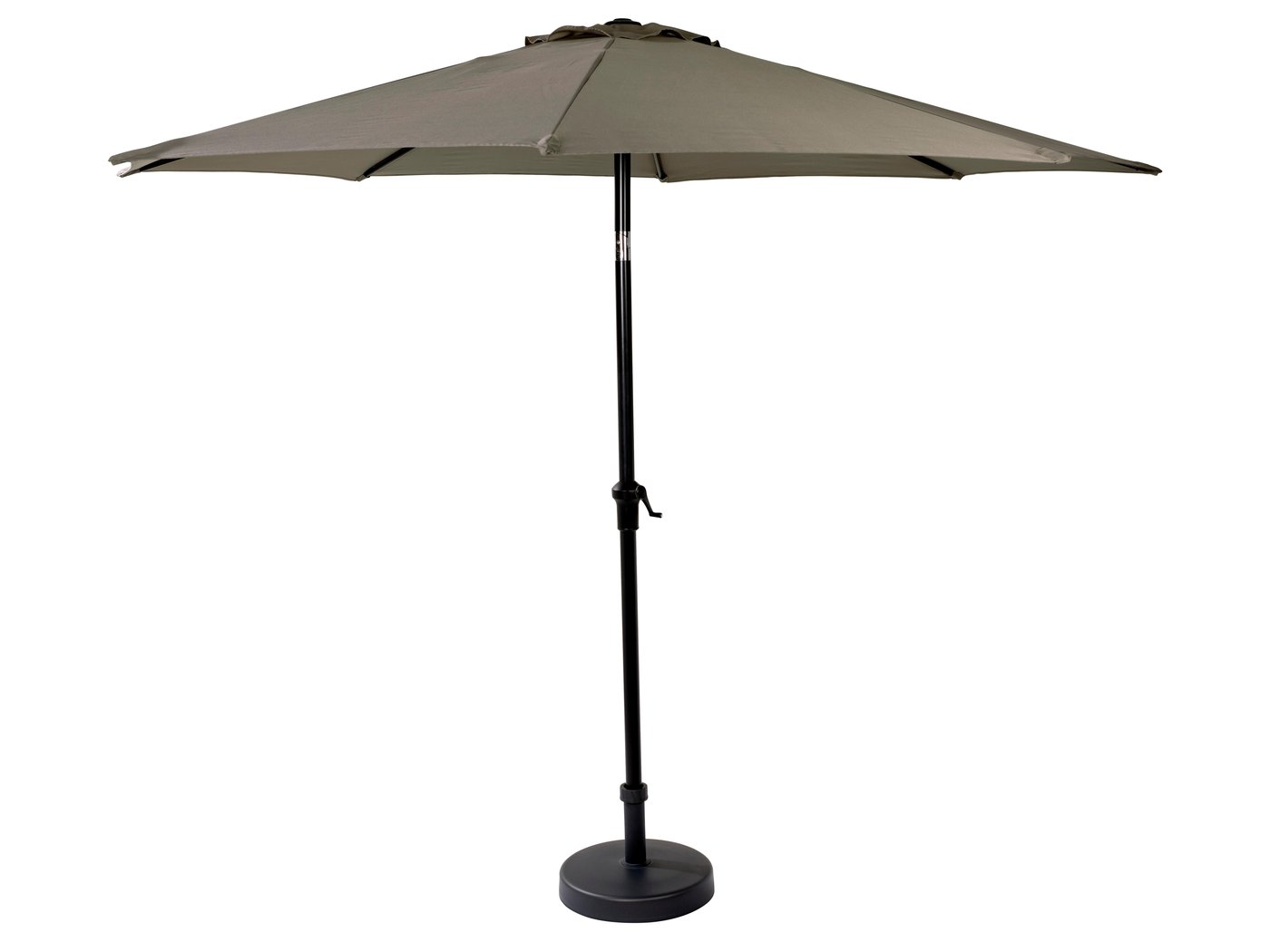 ALU & PISA Parasol set taupe Parasol met voet 