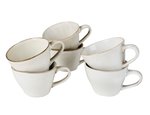 EARTH MARL caneca jumbo conjunto Conjunto 4 peças creme