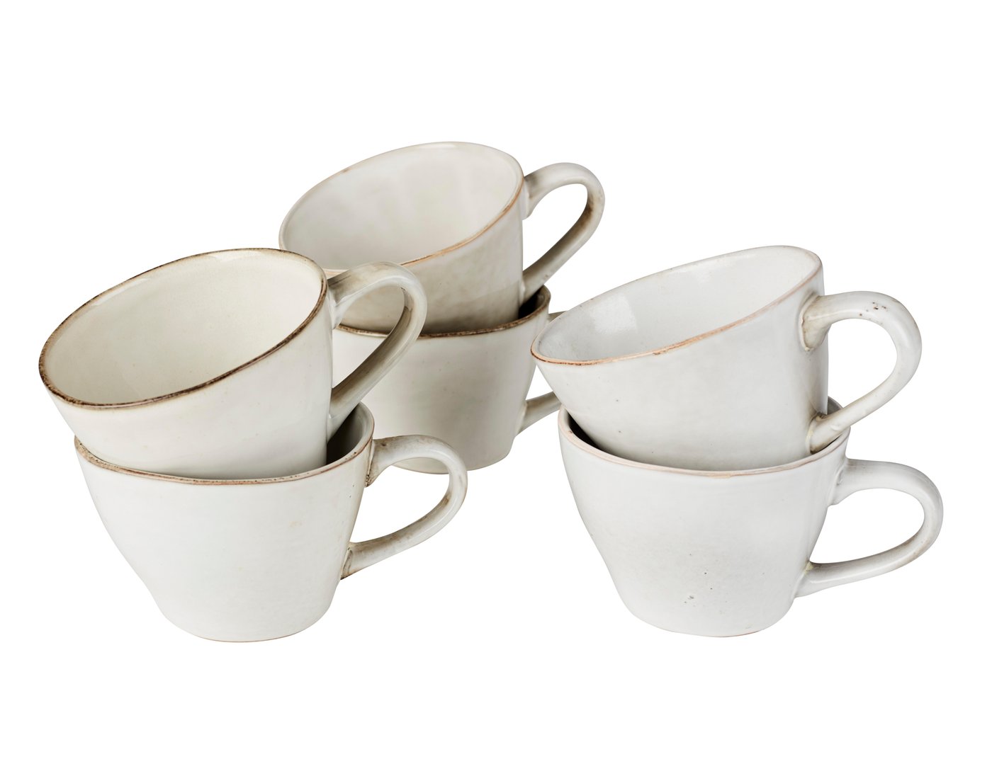 EARTH MARL caneca jumbo conjunto Conjunto 4 peças creme