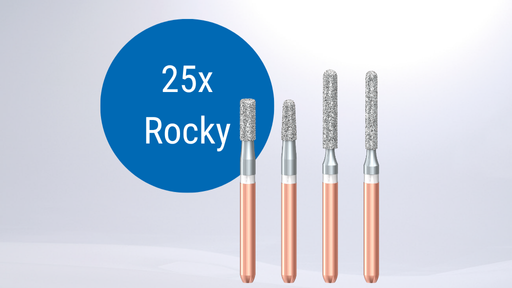 Vorteilspackung: 25 Vollkeramik Kronentrenner Rocky