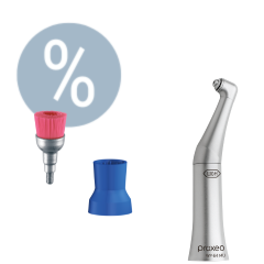 W&H WP-64 MU Proxeo-Winkelstück und 400 unmontierte Polierer/Bürsten