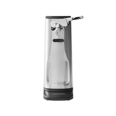 Can Opener with Magnetic Holder | Bottle Opener | Knife Sharpener | Integrated Cord Storage | Stainless Steel