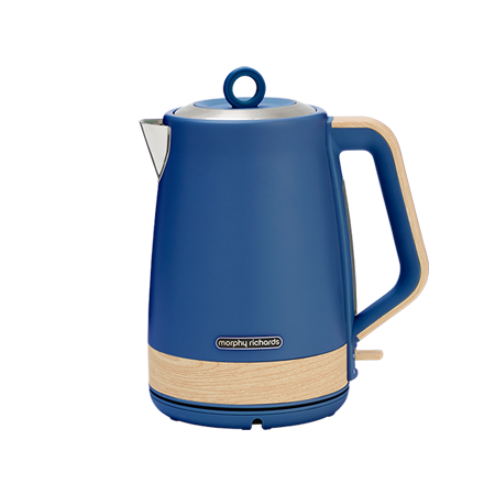1.7L Capacity - make up to 6 cups at once | Built-in filter | 360° base | Easy view water window | On/Off switch illumination | Cobalt Blue