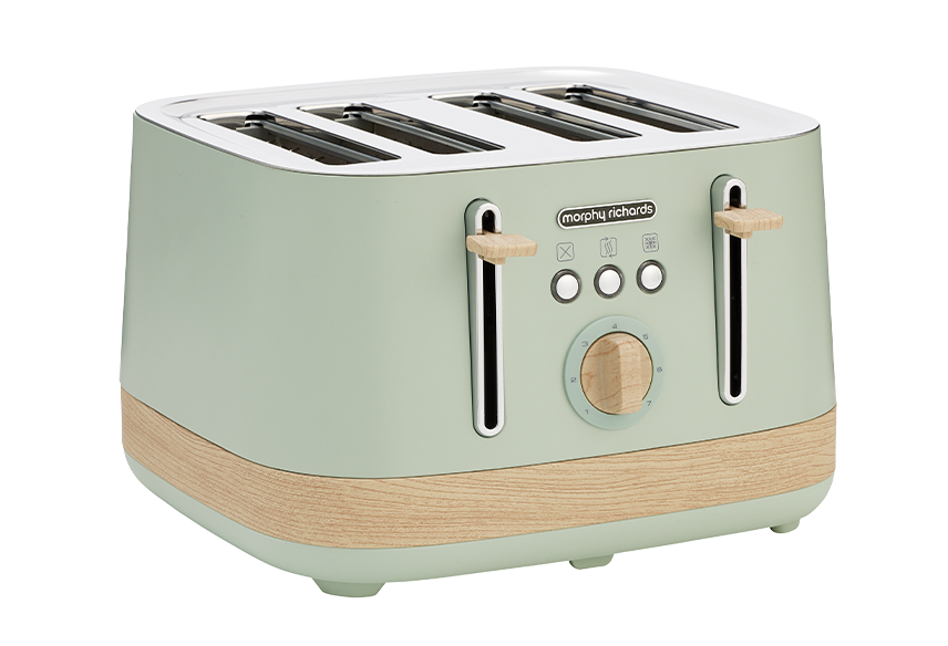 2 or 4 Slice operation | Variable browning control | Cancel, reheat & defrost buttons | Deep self-centering toasting slots | Eucalyptus