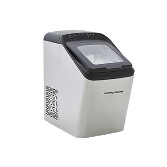 Modern clean look | Large viewing window | Easy to use control panel | Two ice cube sizes | Make up to 15kg Ice in 24 hours | Bullet shaped ice | Stainless Steel
