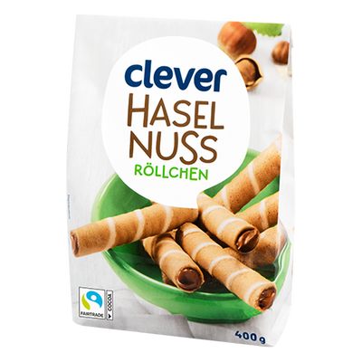 Haselnussröllchen, 400g Produktbild