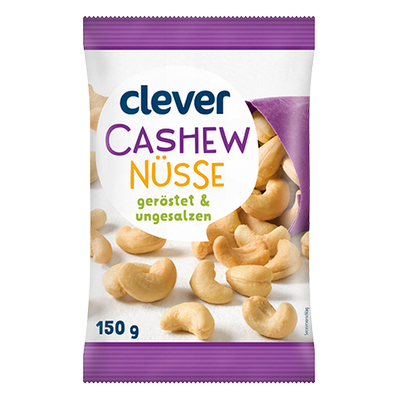 Cashews ungesalzen & geröstet, 150g Produktbild