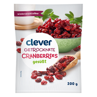 Getrocknete Cranberries, 200g Produktbild