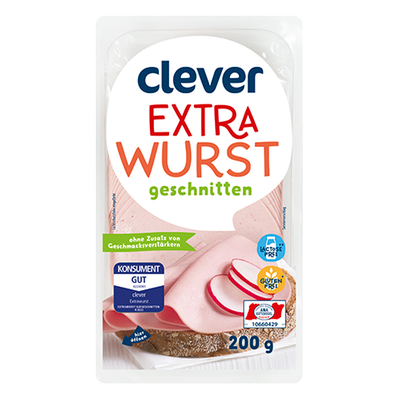 Extrawurst geschnitten, 200g Produktbild