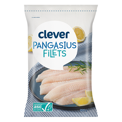 ASC Pangasius Filets, 900g Produktbild